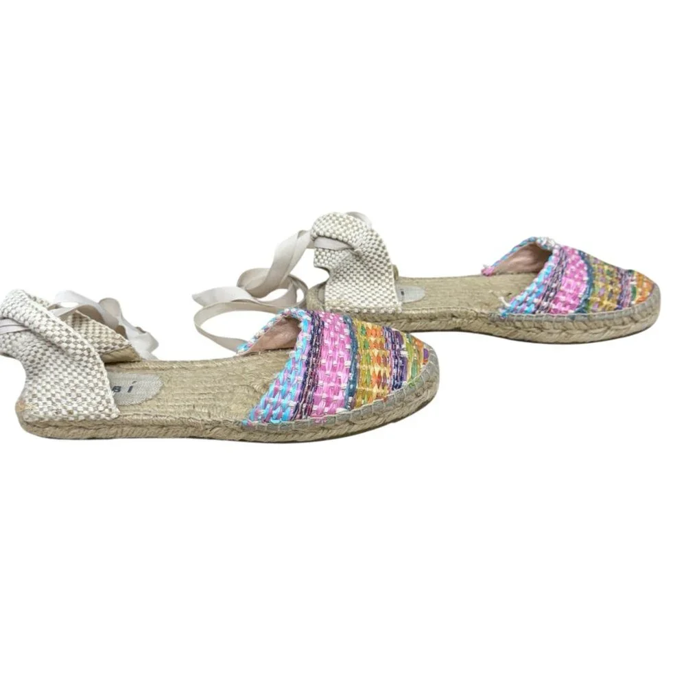 Manebi Yute Tie Raffia Espadrille Women's Sandals size 7.5
